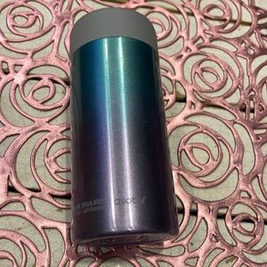 Purple and teal ombré 13 oz slim cooler can Asobu Brand.